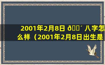 2001年2月8日 🌴 八字怎么样（2001年2月8日出生是什么星座）